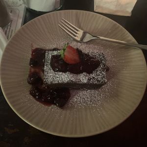 vegan brownie   at Augustin in Vienna