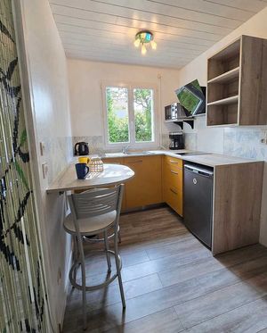 The kitchen all equipped and entirely new! at Vegocéane  in Saint-michel-chef-chef