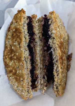 Pecan butter and pepper jelly at Killer Poboys in New Orleans