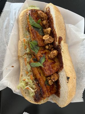 BBQ Thai Tofu Poboy   at Killer Poboys in New Orleans
