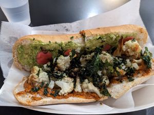 Cauliflower poboy at Killer Poboys in New Orleans