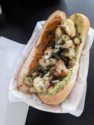 Cauliflower po'boy at Killer Poboys in New Orleans