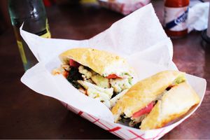 The Roasted Cauliflower Sandwich  at Killer Poboys in New Orleans