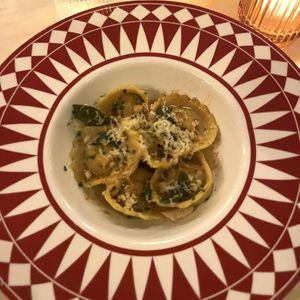 chef’s special pasta (mushroom tortellini)  at Vulture in San Diego