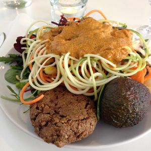 Buffé at Raw Food Cafe in Boras