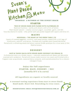   at Susan's Plant Based Kitchen in Mermaid Beach
