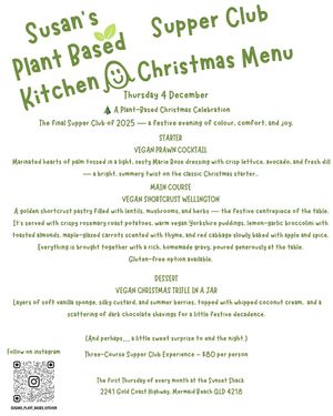   at Susan's Plant Based Kitchen in Mermaid Beach