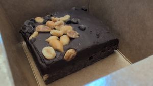 Peanut brownie at Mother Earth Storehouse in Kingston