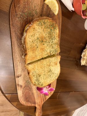 Boca Egg Sammy (Vegan egg, vegan cheese, vegan pesto) Delicious!  at The Modern Rose in St Augustine