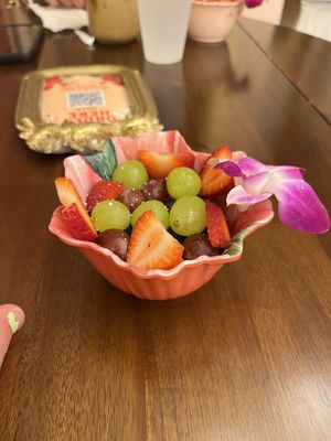 Fresh fruit cup  at The Modern Rose in St Augustine