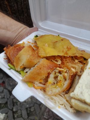 My take away Bun Xao at Quán chay Hoa Liên in Ho Chi Minh City