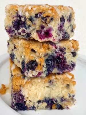 Lemonberry Coffee Cake! at Cinnaholic in New Orleans