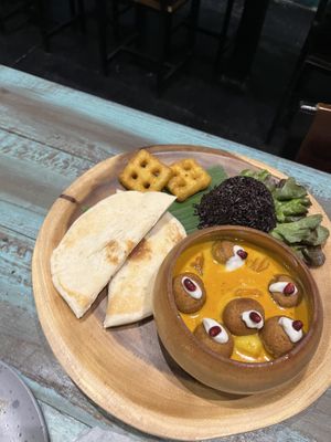 Amazing falafel curry  at Mango in Bangkok