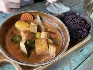 Red curry  at Mango in Bangkok