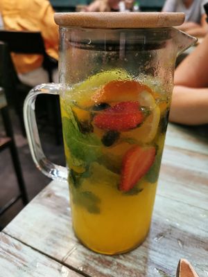 Fruits infused water at Mango in Bangkok