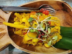 Pineapple fried rice at Mango in Bangkok