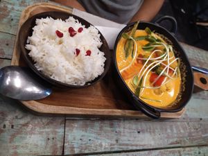 Red curry at Mango in Bangkok