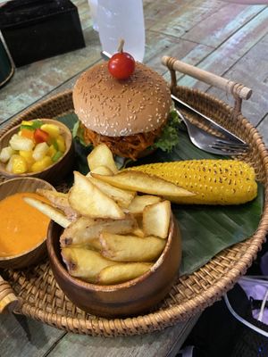 Mushroom Burger   at Mango in Bangkok