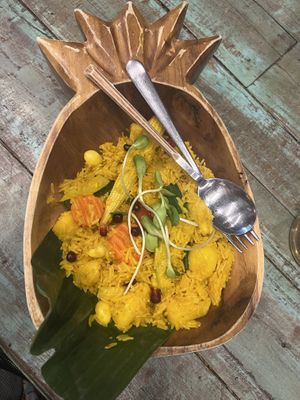Pineapple fried rice   at Mango in Bangkok