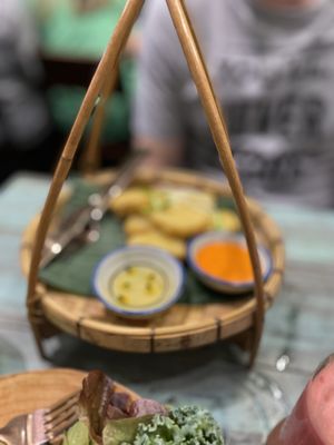 Sorry. Bad quality 😅 Soy Nuggets  #Veganuary at Mango in Bangkok