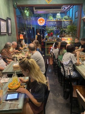 It is always packed in here! There was a lineup outside. Once you eat here you’ll know why!   at Mango in Bangkok