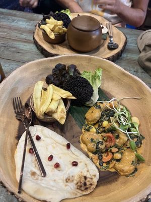 Coconut chicken curry  at Mango in Bangkok