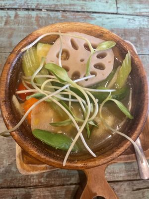 Tom Yung Soup  at Mango in Bangkok