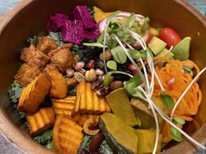 Buddha bowl   at Mango in Bangkok