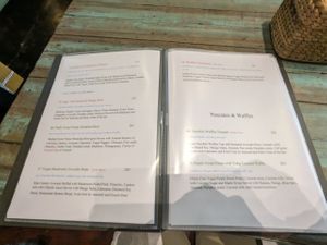 menu at Mango in Bangkok