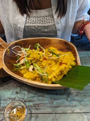 Pineapple fried rice at Mango in Bangkok