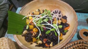 Ginger Fried Rice with Tempeh at Mango in Bangkok