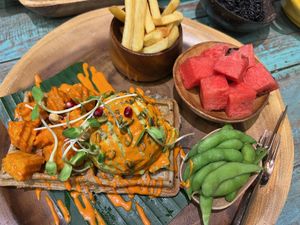 waffles  at Mango in Bangkok