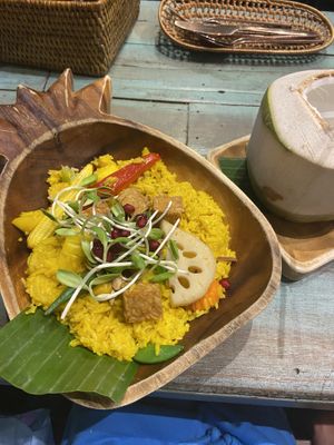   Pineapple fried rice  at Mango in Bangkok