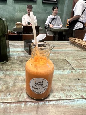 To die for carrot juice   at Mango in Bangkok