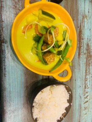 Best green curry ever! at Mango in Bangkok