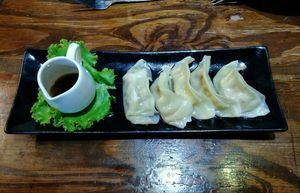 vegan gyoza at Mango in Bangkok