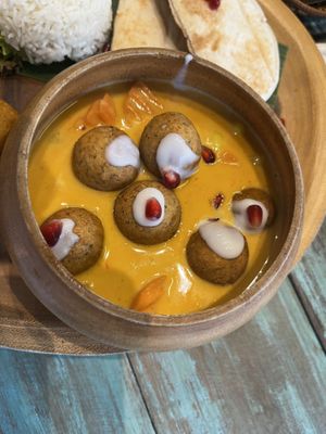 Falafel curry detail    at Mango in Bangkok