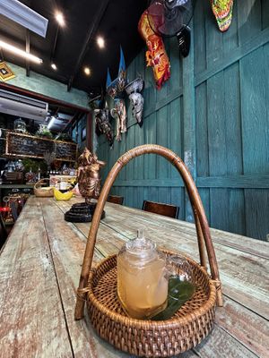 Lemon ginger tea 🍵  at Mango in Bangkok