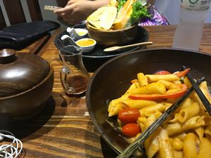 Tomato sauce pasta at Mango in Bangkok