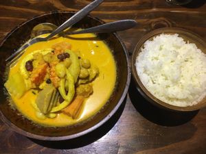 The best curry I’ve ever had!!! The massaman curry  at Mango in Bangkok