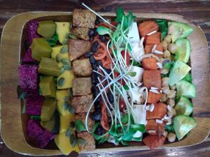 Rainbow salad. Do it for the gram. And for the taste. at Mango in Bangkok