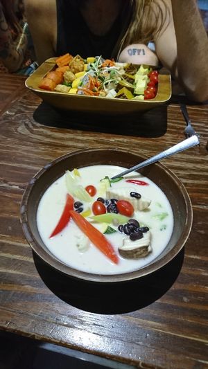 Tom kah soup at Mango in Bangkok