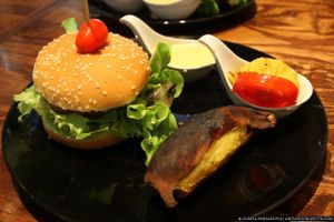Burgers  at Mango in Bangkok