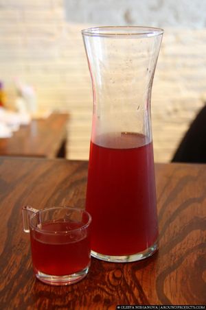 Kombucha drink at Mango in Bangkok