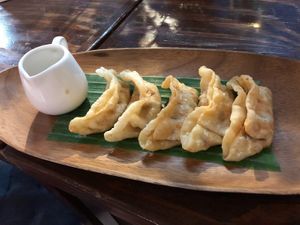 gyoza at Mango in Bangkok