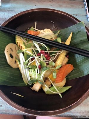 Pad Thai Mango Style YUMMMMM at Mango in Bangkok