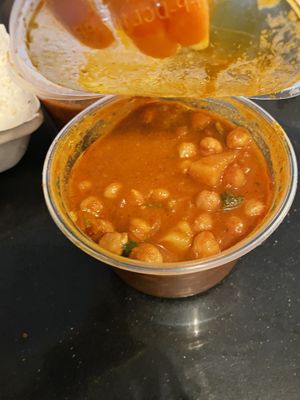 Vegan chana masala  at Himalayan Kitchen in Honolulu