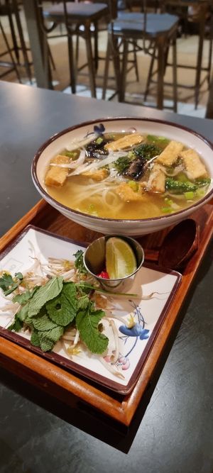 Tofu pho at Madame Pho Derry in Northern Ireland