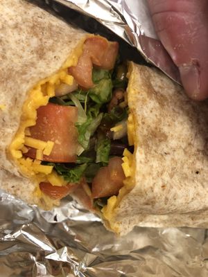The vegan burrito my friend has   at Green Symphony in New York City