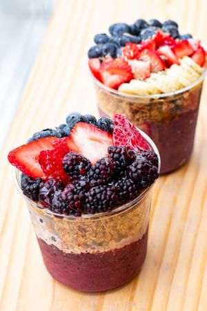 Our delicious Nothing But Berry Bowls!  at B Juiced in Ferguson